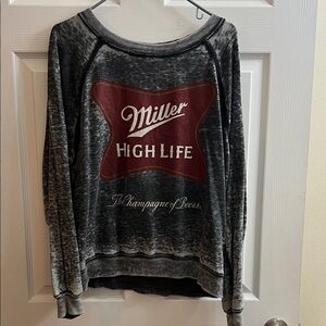 Miller High Life Women's Long Sleeve Tee - Black